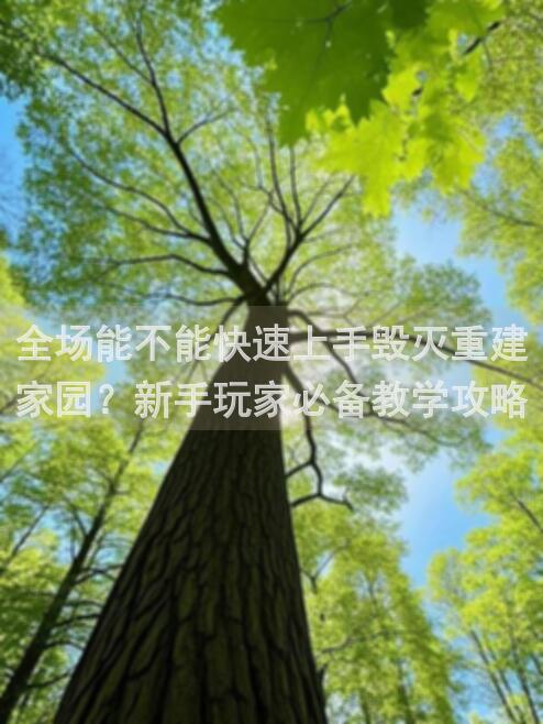 全场能不能快速上手毁灭重建家园?新手玩家必备教学攻略!