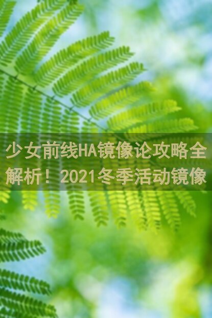 少女前线HA镜像论攻略全解析！2021冬季活动镜像论作业进度第四章指挥官线差关底通关秘籍大放送！