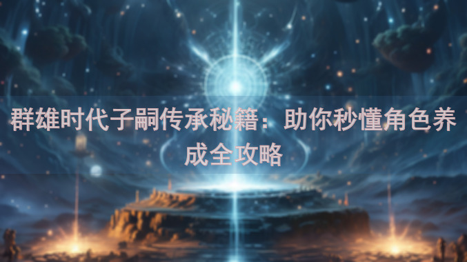 群雄时代子嗣传承秘籍：助你秒懂角色养成全攻略