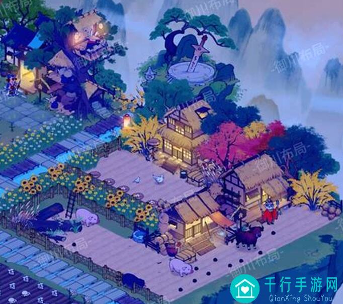 仙山小农20级工作布局大揭秘：灌木丛巧妙应用